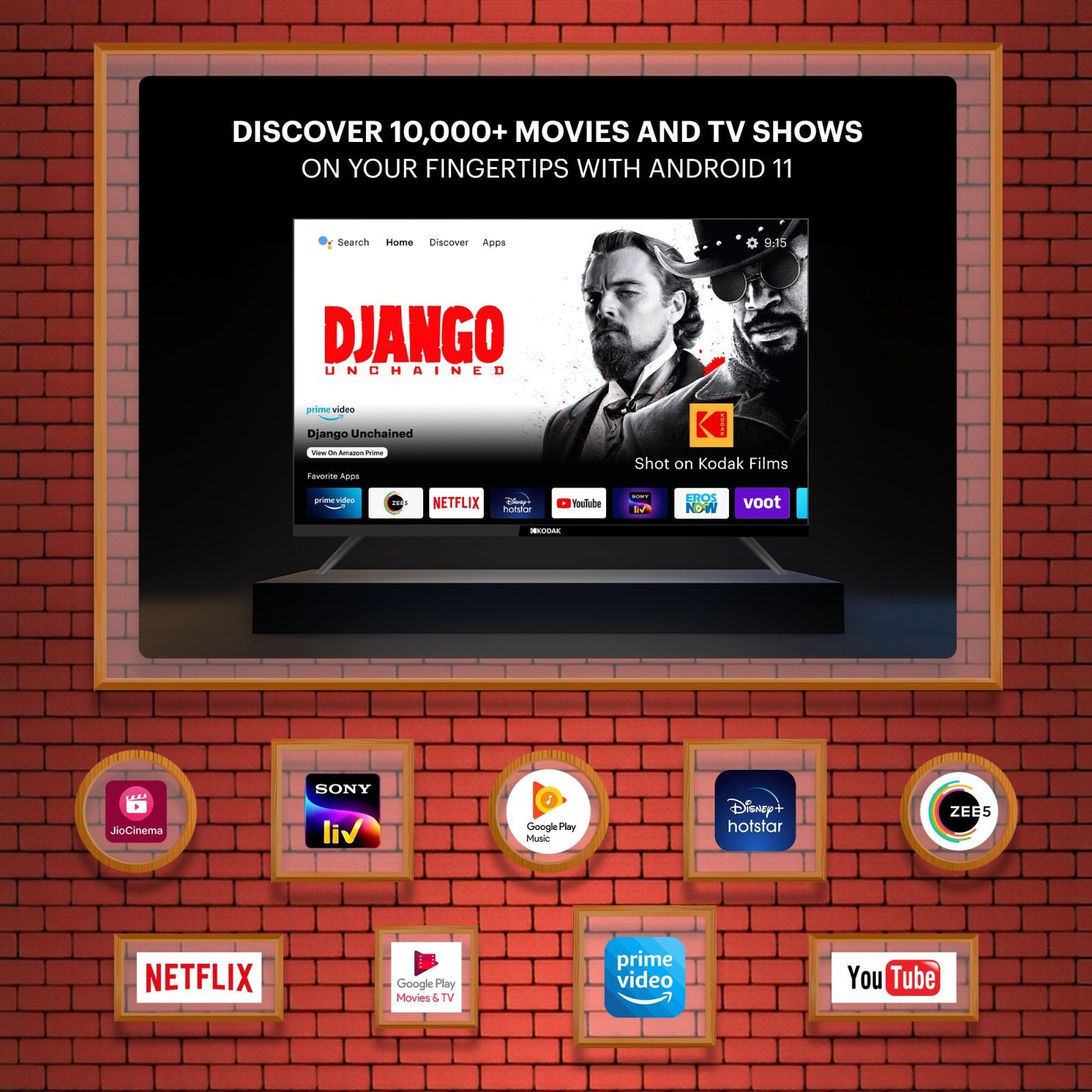 KODAK 9XPRO 109 cm (43 inch) Full HD LED Smart Android TV with Built-in Google Assistant (2023 model)_11