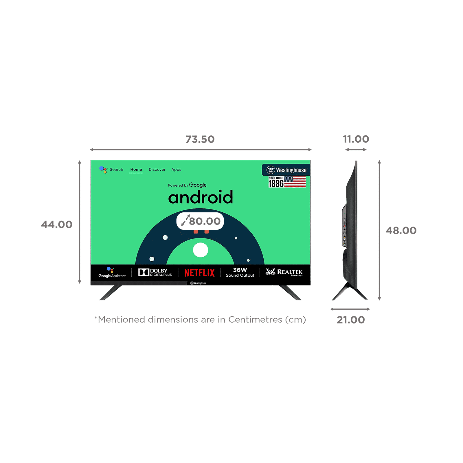 Westinghouse W2 Series 80 cm (32 inch) HD Ready LED Smart Android TV with Google Assistant (2023 model)_2