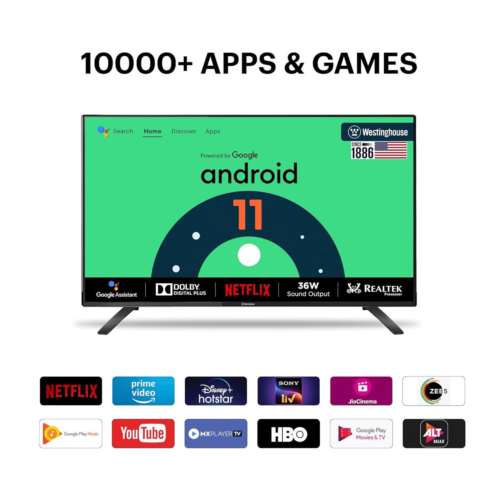 Westinghouse W2 Series 100 cm (40 inch) Full HD LED Smart Android TV with Built-in Google Assistant (2023 model)_12