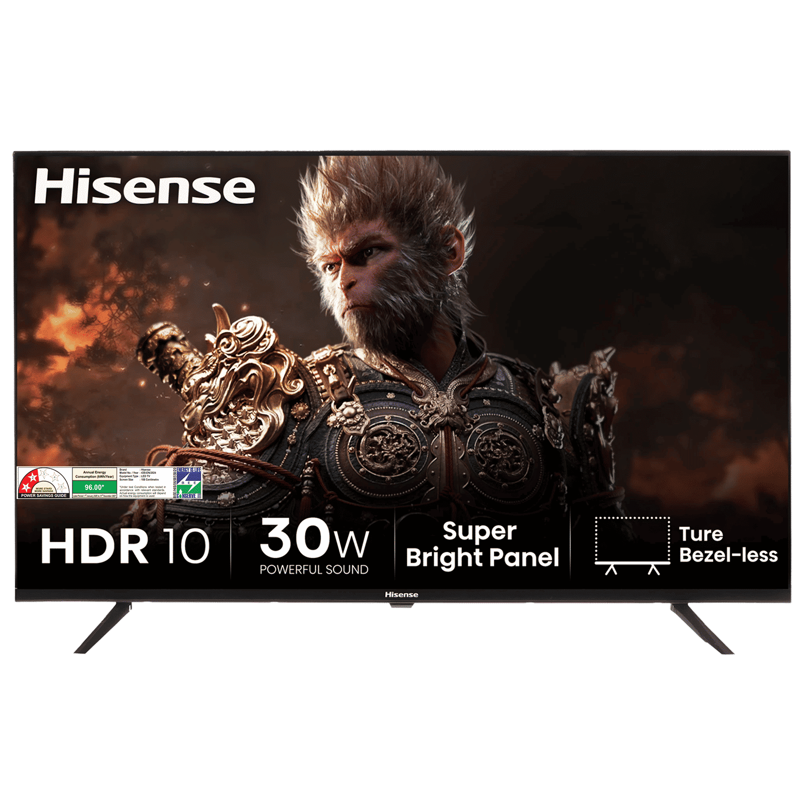 Hisense E43N 109 cm (43 inch) Full HD LED Smart Google TV with Dolby Audio (2024 model)_1