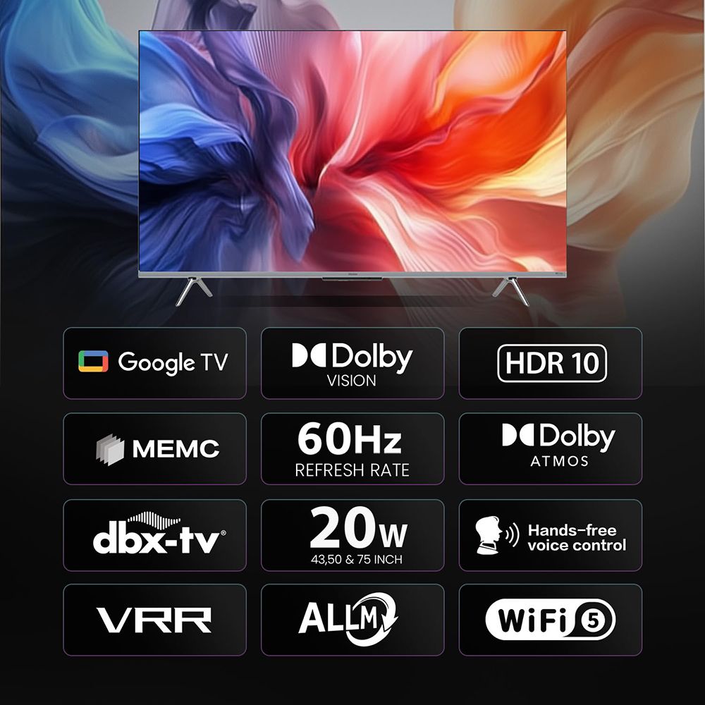 Haier P7 Series 190 cm (75 inch) LED 4K Ultra HD Smart Smart Google TV with Dolby Digital Decoder (2024 model) Haier P7 Series 190 cm (75 inch) LED 4K Ultra HD Smart Smart Google TV with Dolby Digital Decoder (2024 model)_11