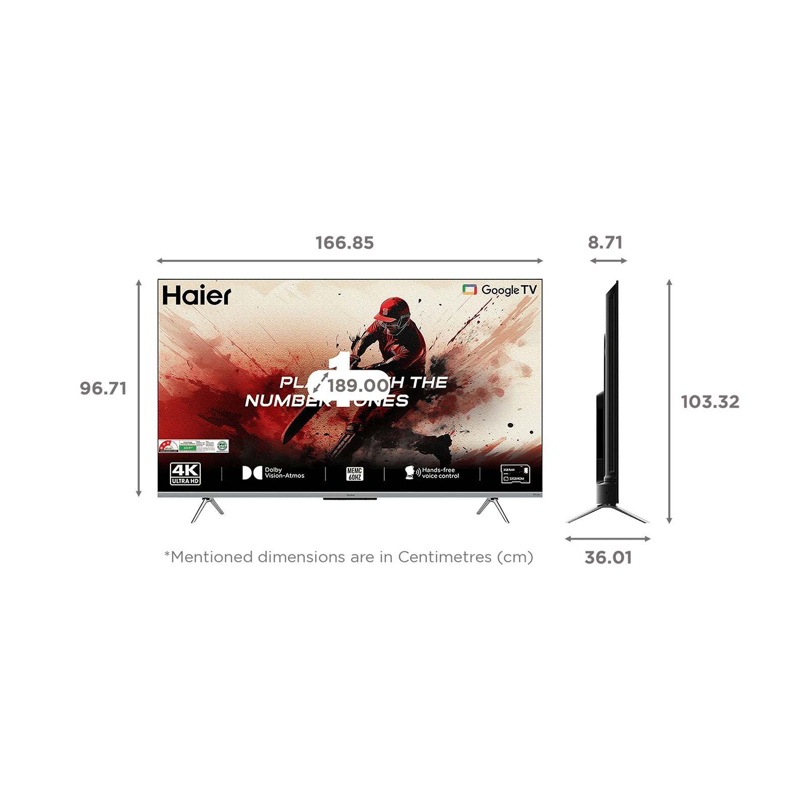Haier P7 Series 190 cm (75 inch) LED 4K Ultra HD Smart Smart Google TV with Dolby Digital Decoder (2024 model) Haier P7 Series 190 cm (75 inch) LED 4K Ultra HD Smart Smart Google TV with Dolby Digital Decoder (2024 model)_2