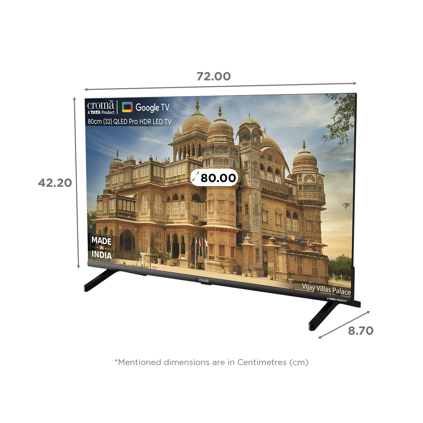 Croma 80 cm (32 inch) HD Ready QLED Pro Smart Google TV with Dolby Audio (2025 model)_2