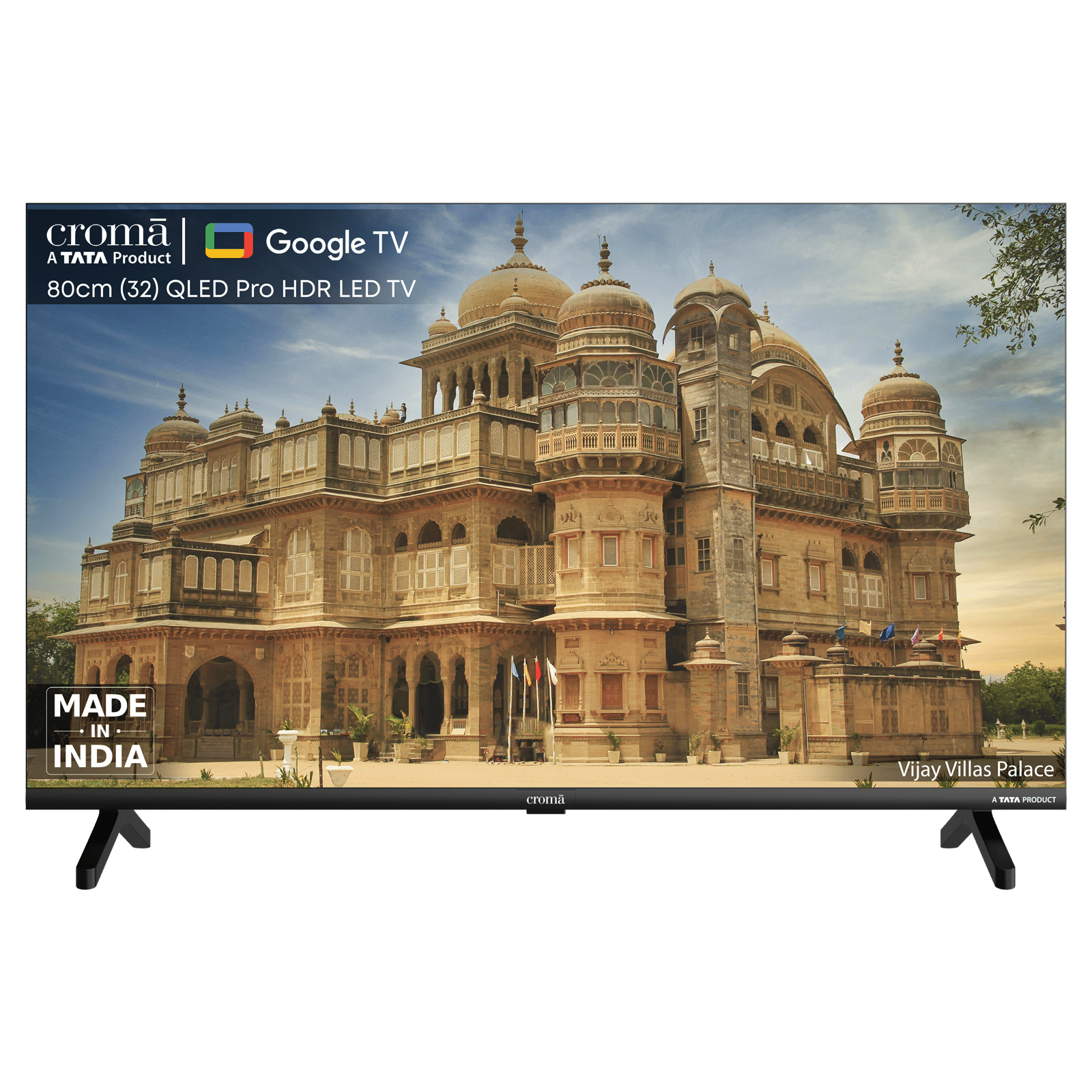 Croma 80 cm (32 inch) HD Ready QLED Pro Smart Google TV with Dolby Audio (2025 model)_1