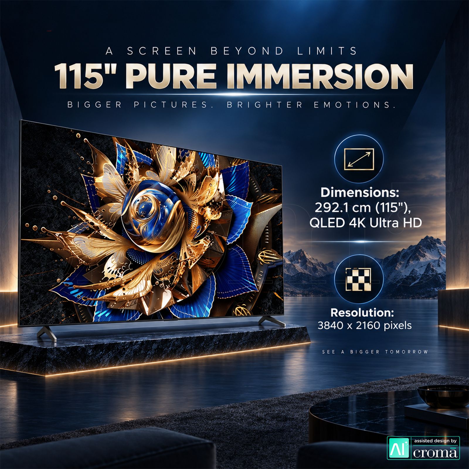 TCL X955 292.1 cm (115 inch) 2 Star QD-Mini LED 4K Ultra HD Smart Google TV with Built-in Google Assistant (2024 model)_3