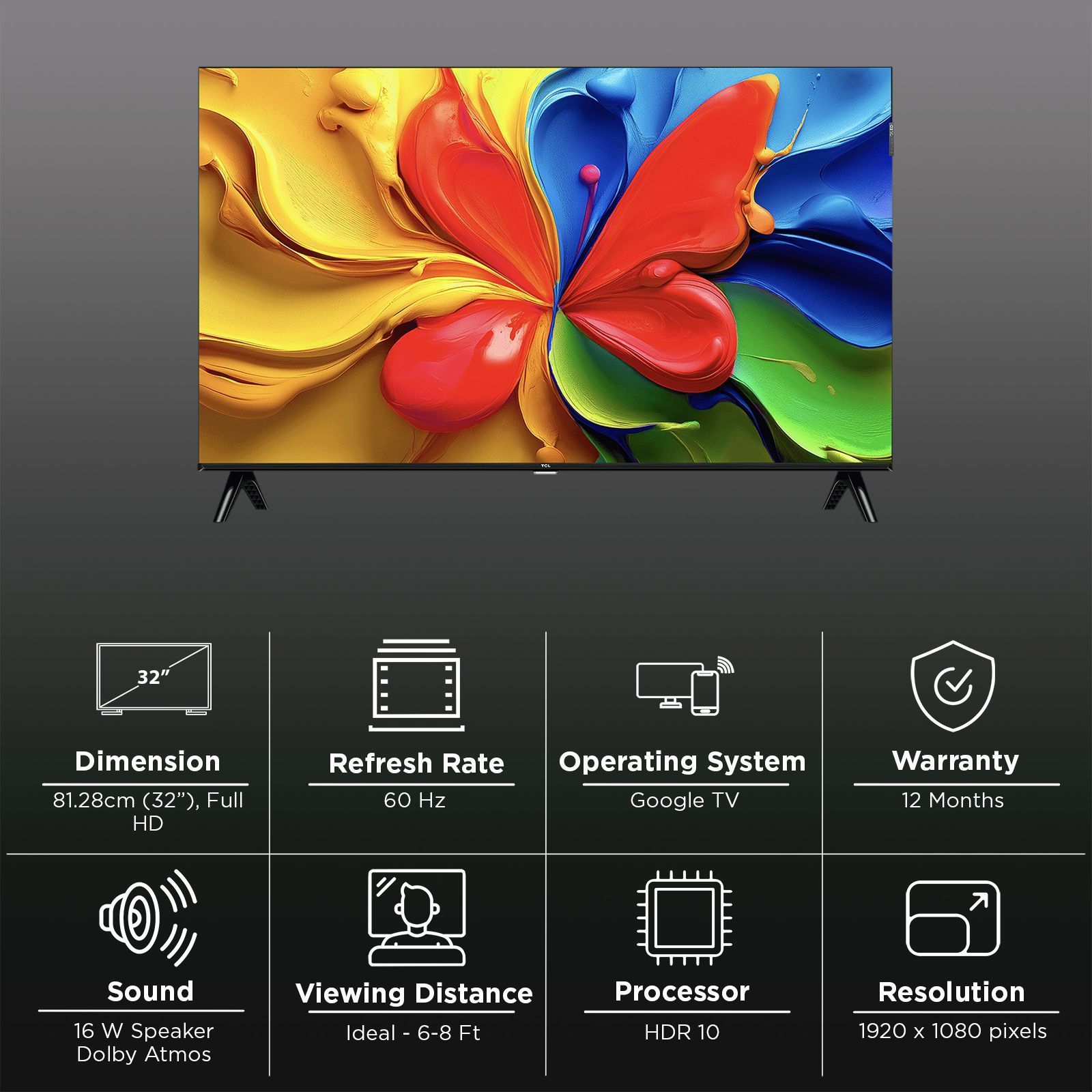 TCL S5K 80 cm (32 inch) Full HD QLED Smart Google TV with Google Assistant (2025 model) TCL S5K 80 cm (32 inch) Full HD QLED Smart Google TV with Google Assistant (2025 model)_3