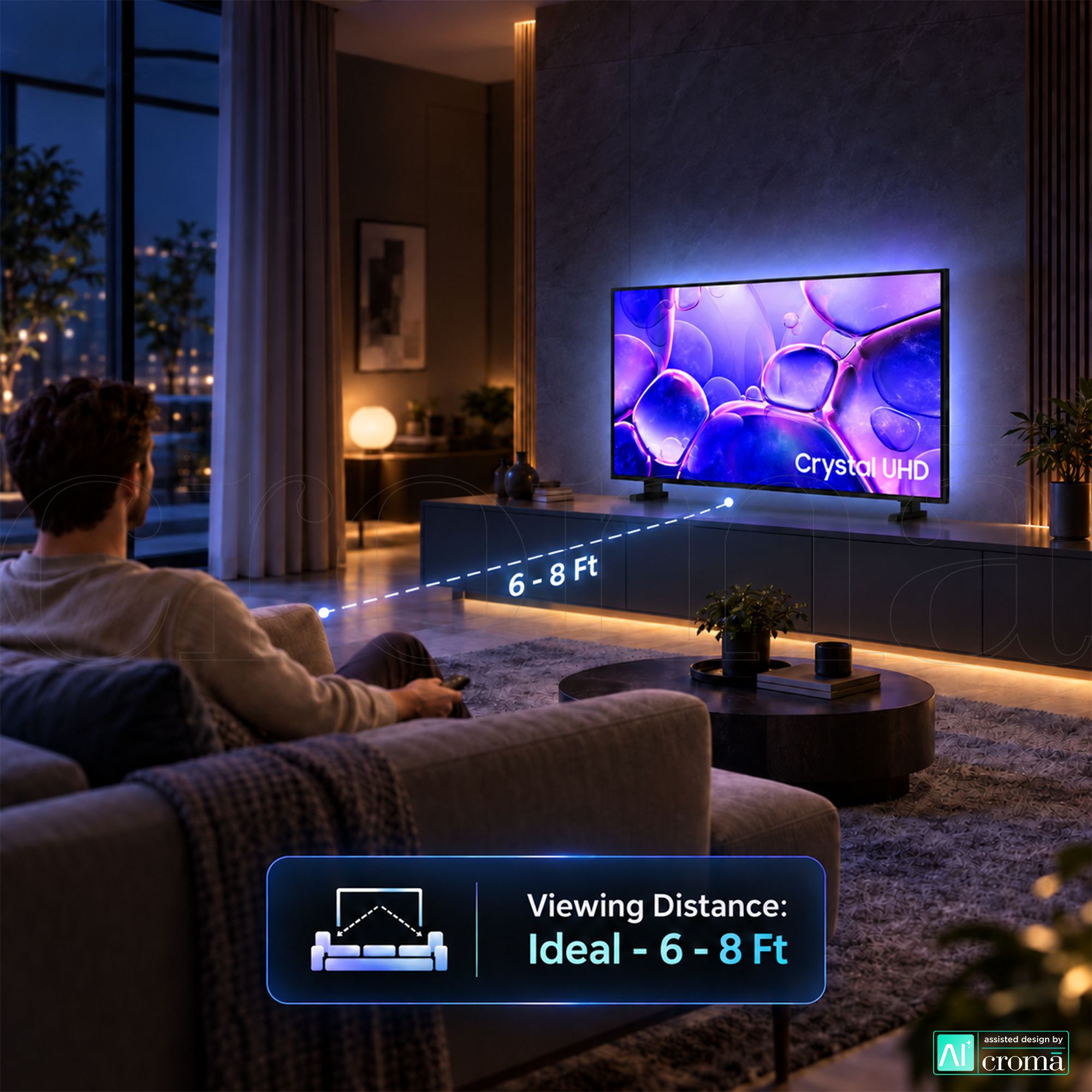 SAMSUNG U8600F 109 cm (43 inch) 4K Ultra HD LED Smart Tizen TV with Alexa & Google Assistant (2025 model)_5