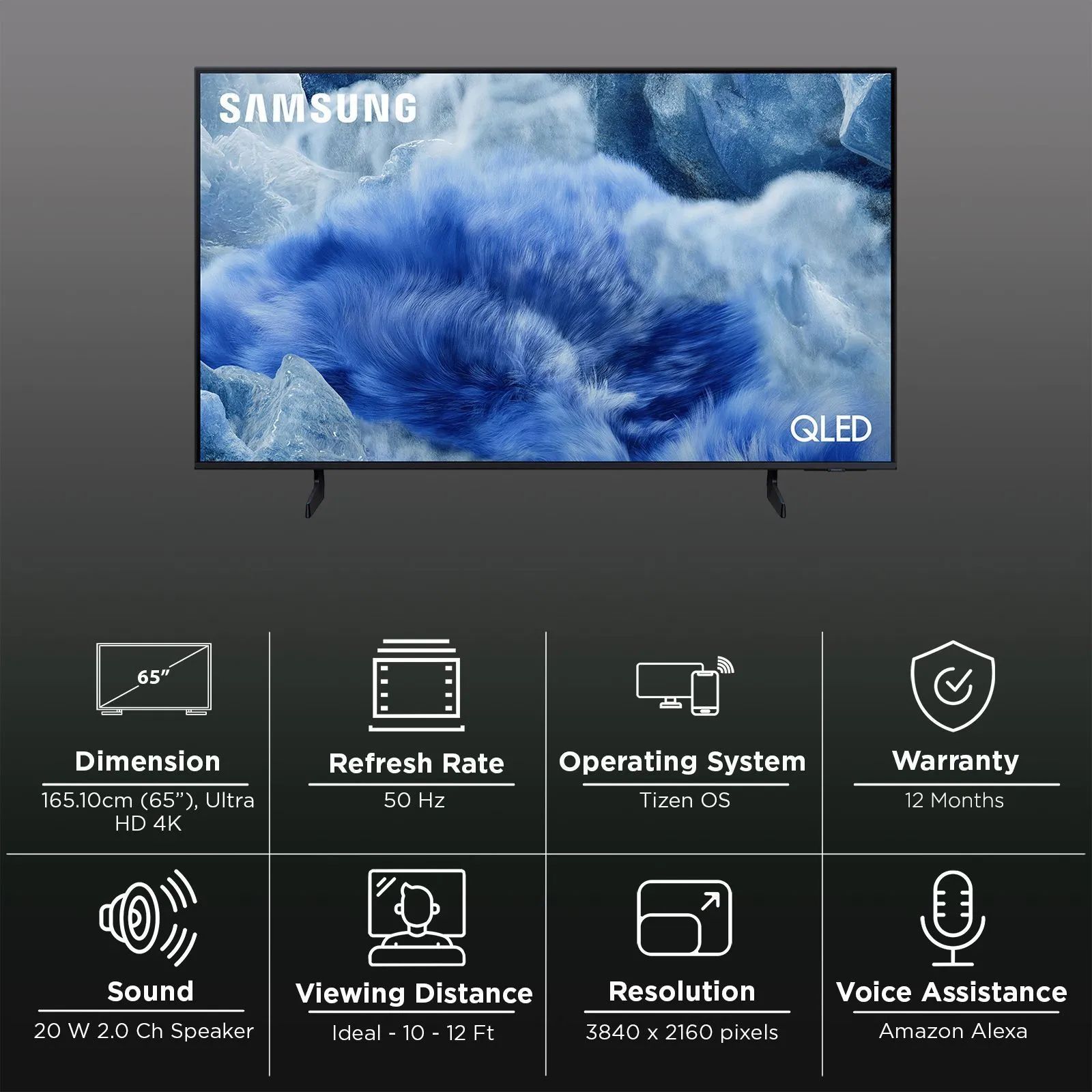 SAMSUNG Q8F 165 cm (65 inch) QLED 4K Ultra HD Smart Tizen TV with Built-in Alexa & Bixby (2025 model) SAMSUNG Q8F 165 cm (65 inch) QLED 4K Ultra HD Smart Tizen TV with Built-in Alexa & Bixby (2025 model)_3