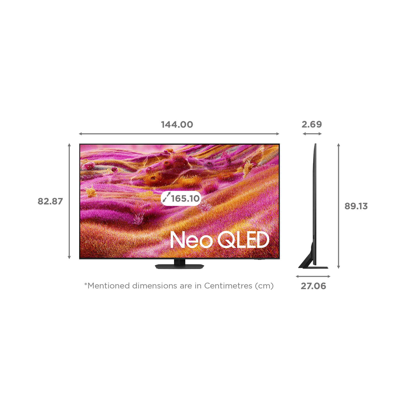 SAMSUNG QN90F 165 cm (65 inch) Neo QLED 4K Ultra HD Smart Tizen TV with Google Voice Assistant (2025 model)_2