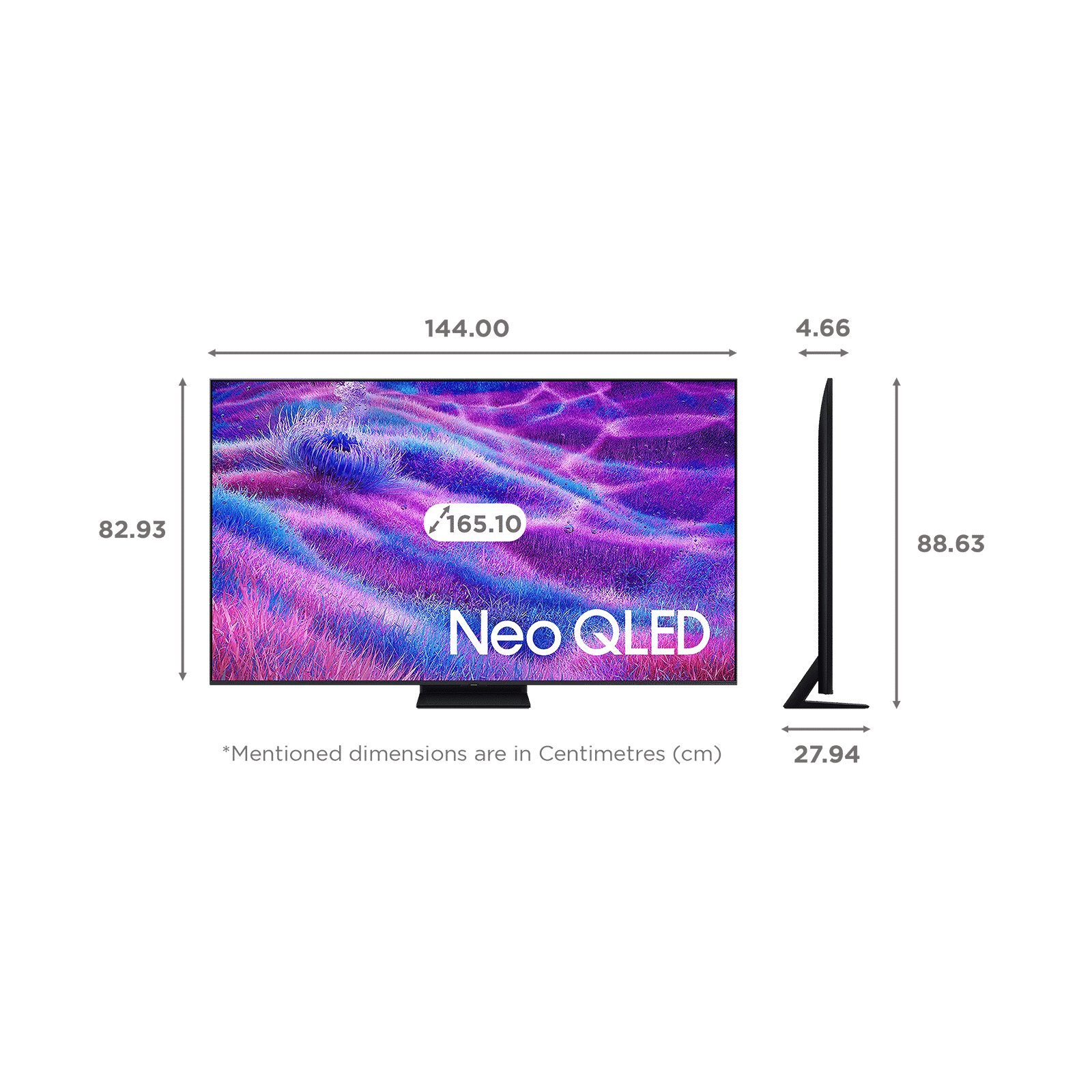 SAMSUNG QN80F 165 cm (65 inch) Neo QLED 4K Ultra HD Smart Tizen TV with Google Voice Assistant (2025 model)_2