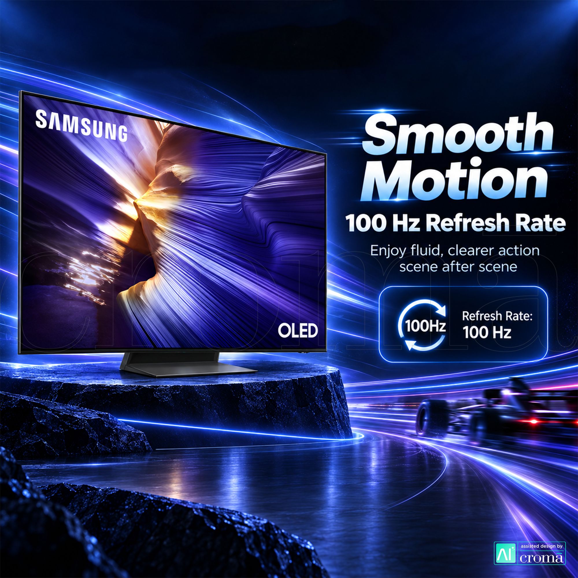 SAMSUNG S90F 195 cm (77 inch) 4K Ultra HD OLED Smart Tizen TV with Multiple Voice Assistant (2025 model)_3