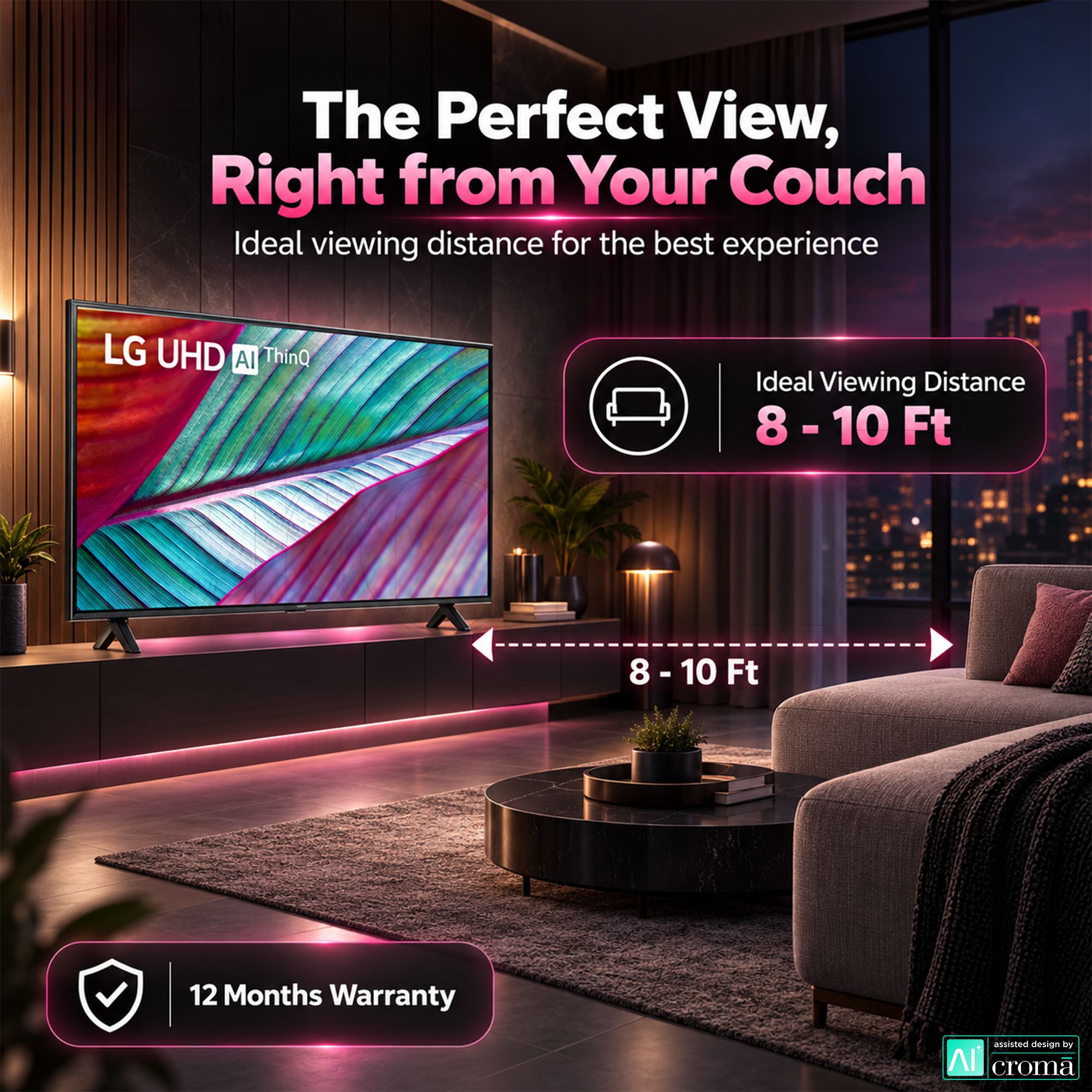 LG UR75 140 cm (55 inch) 4K Ultra HD LED Smart WebOS TV with Built in Alexa (2023 model)_7