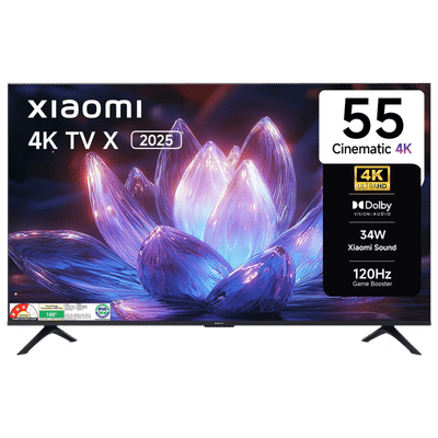 Xiaomi X Series 140 cm (55 inch) 4K Ultra HD LED Smart Google TV with Dolby Vision (2025 model)