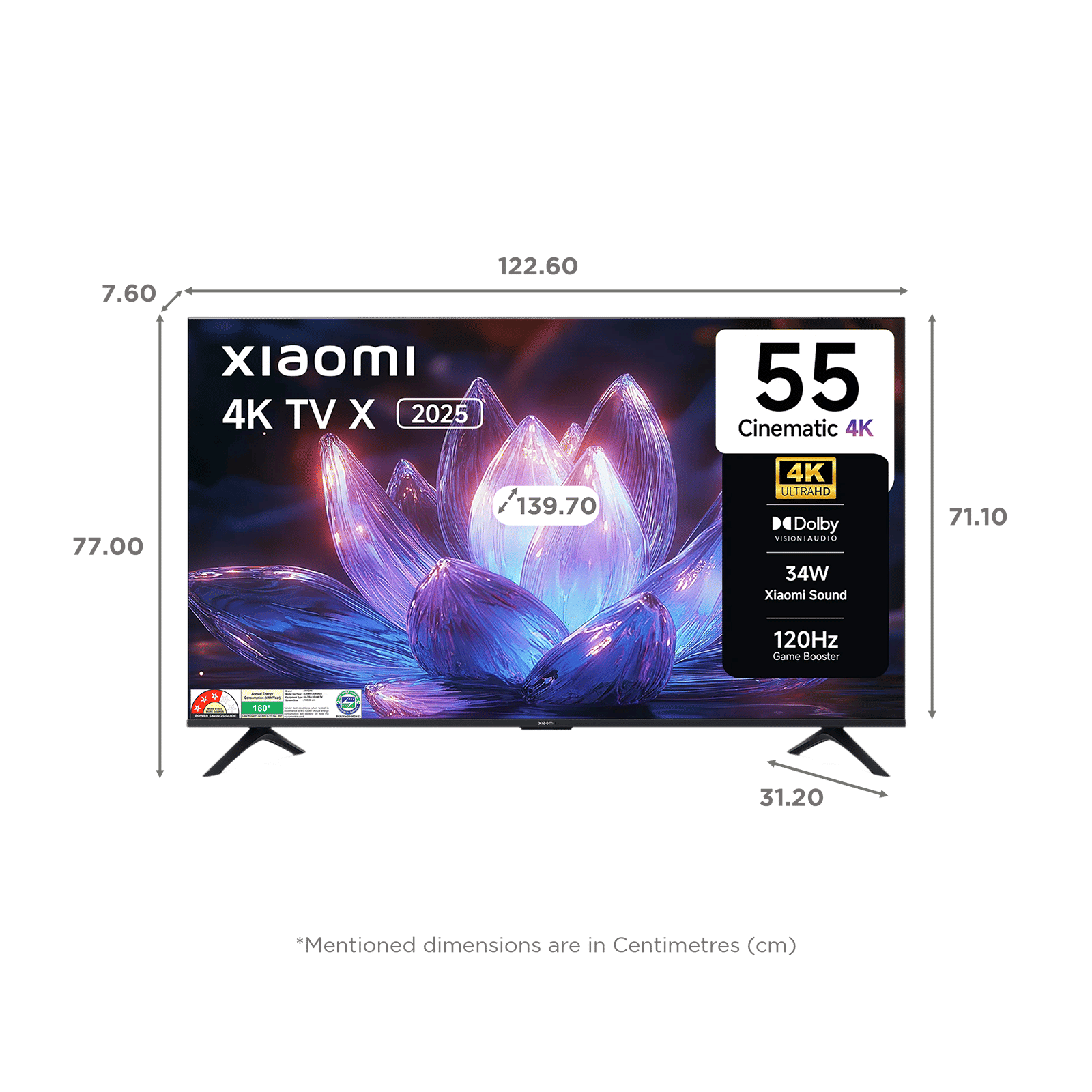 Xiaomi X Series 140 cm (55 inch) 4K Ultra HD LED Smart Google TV with Dolby Vision (2025 model)_2