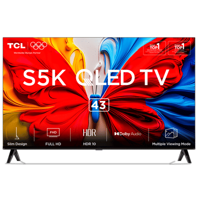TCL S5K 109 cm (43 inch) QLED Full HD Smart Google TV with Google Voice Assistant (2025 model)