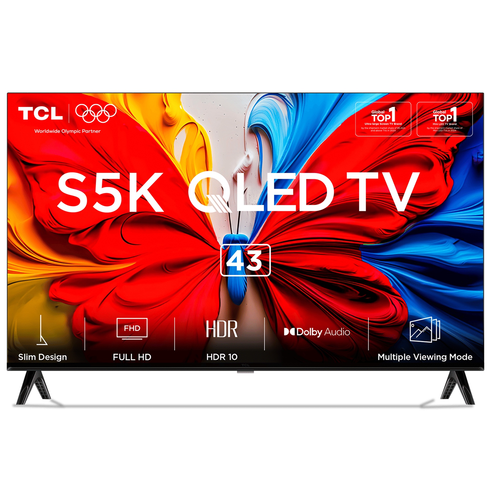 TCL S5K 109 cm (43 inch) QLED Full HD Smart Google TV with Google Voice Assistant (2025 model)_1