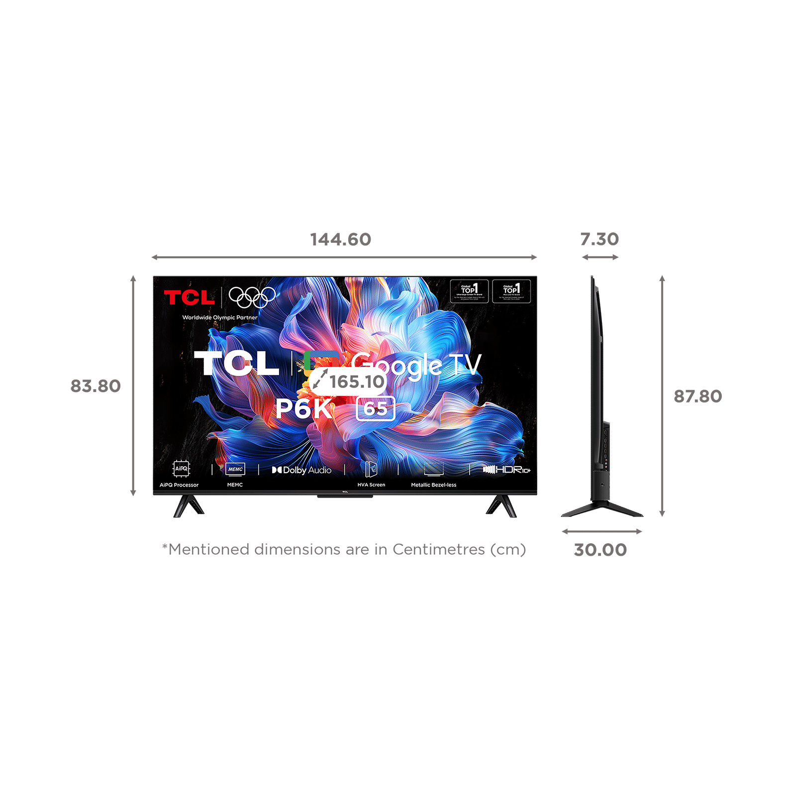 TCL P6K 165 cm (65 inch) 4K Ultra HD LED Smart Google TV with Google Voice Assistant (2025 model) TCL P6K 165 cm (65 inch) 4K Ultra HD LED Smart Google TV with Google Voice Assistant (2025 model)_2