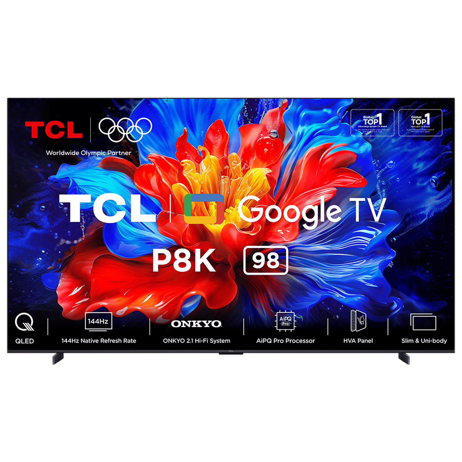 TCL P8K 247 cm (98 inch) QLED 4K Ultra HD Smart Google TV with Google Voice Assistant (2025 model)_1