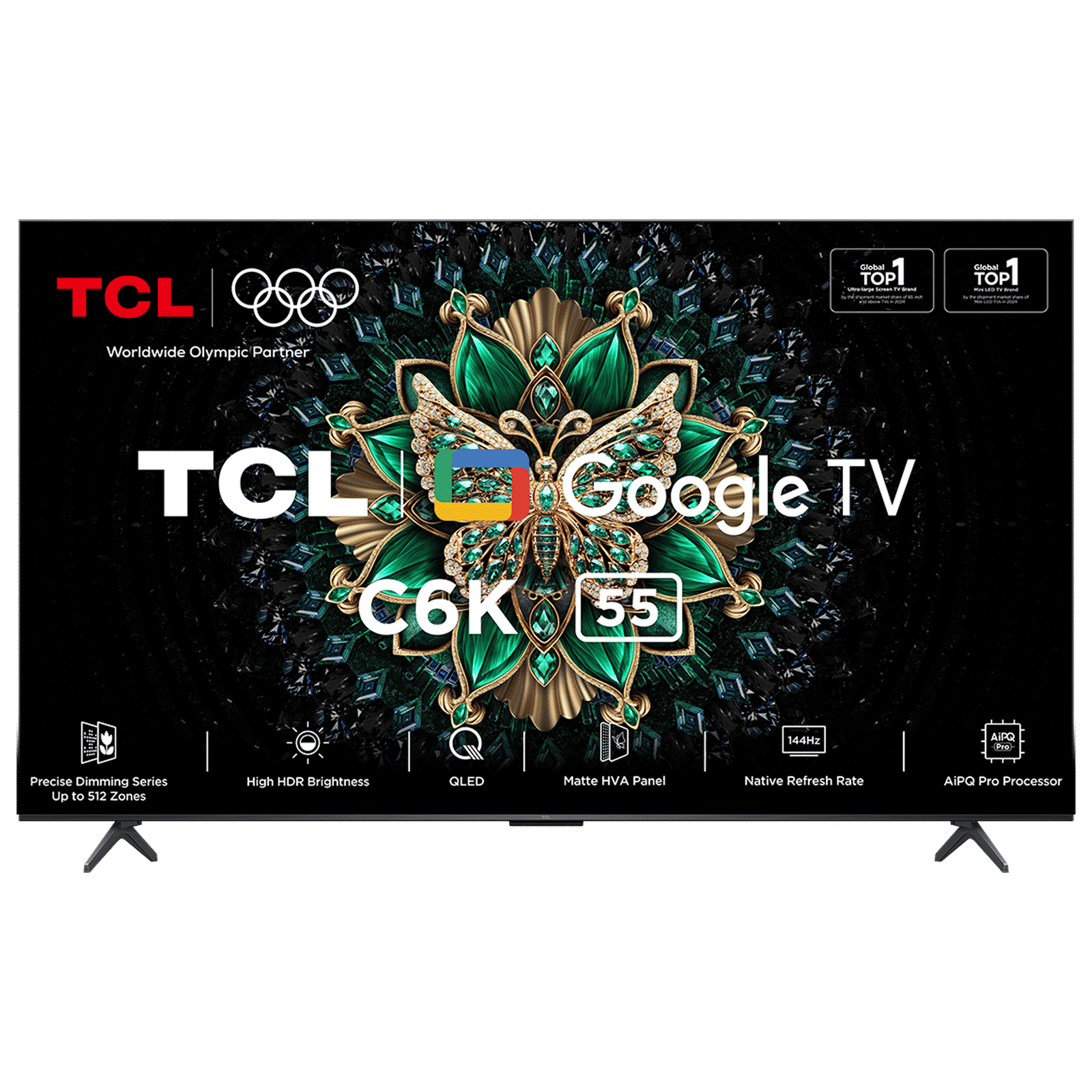 TCL C6K 140 cm (55 inch) QD-Mini LED 4K Ultra HD Smart Google TV with Google Voice Assistant (2025 model)_1
