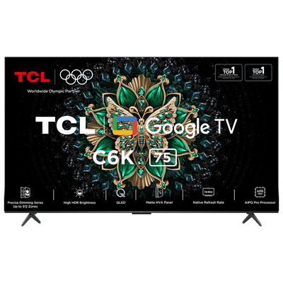 TCL C6K 190 cm (75 inch) QD-Mini LED 4K Ultra HD Smart Google TV with Google Voice Assistant (2025 model)