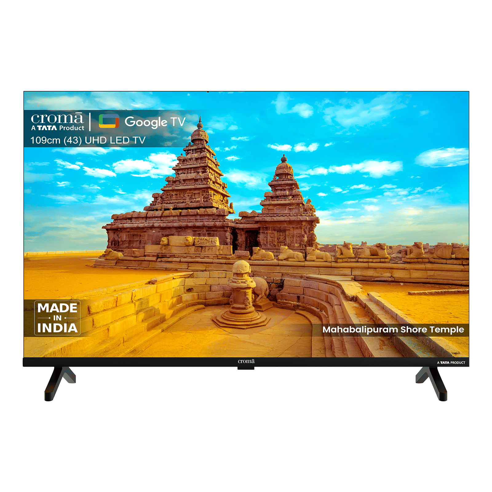 Croma 109 cm (43 inch) 4K Ultra HD LED Google TV with Dolby Audio Croma 109 cm (43 inch) 4K Ultra HD LED Google TV with Dolby Audio_1