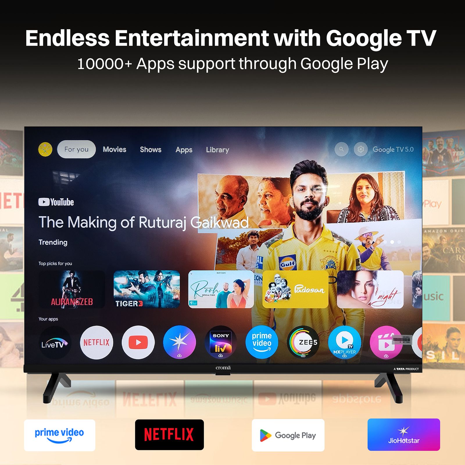 Croma 109 cm (43 inch) 4K Ultra HD LED Google TV with Dolby Audio Croma 109 cm (43 inch) 4K Ultra HD LED Google TV with Dolby Audio_8