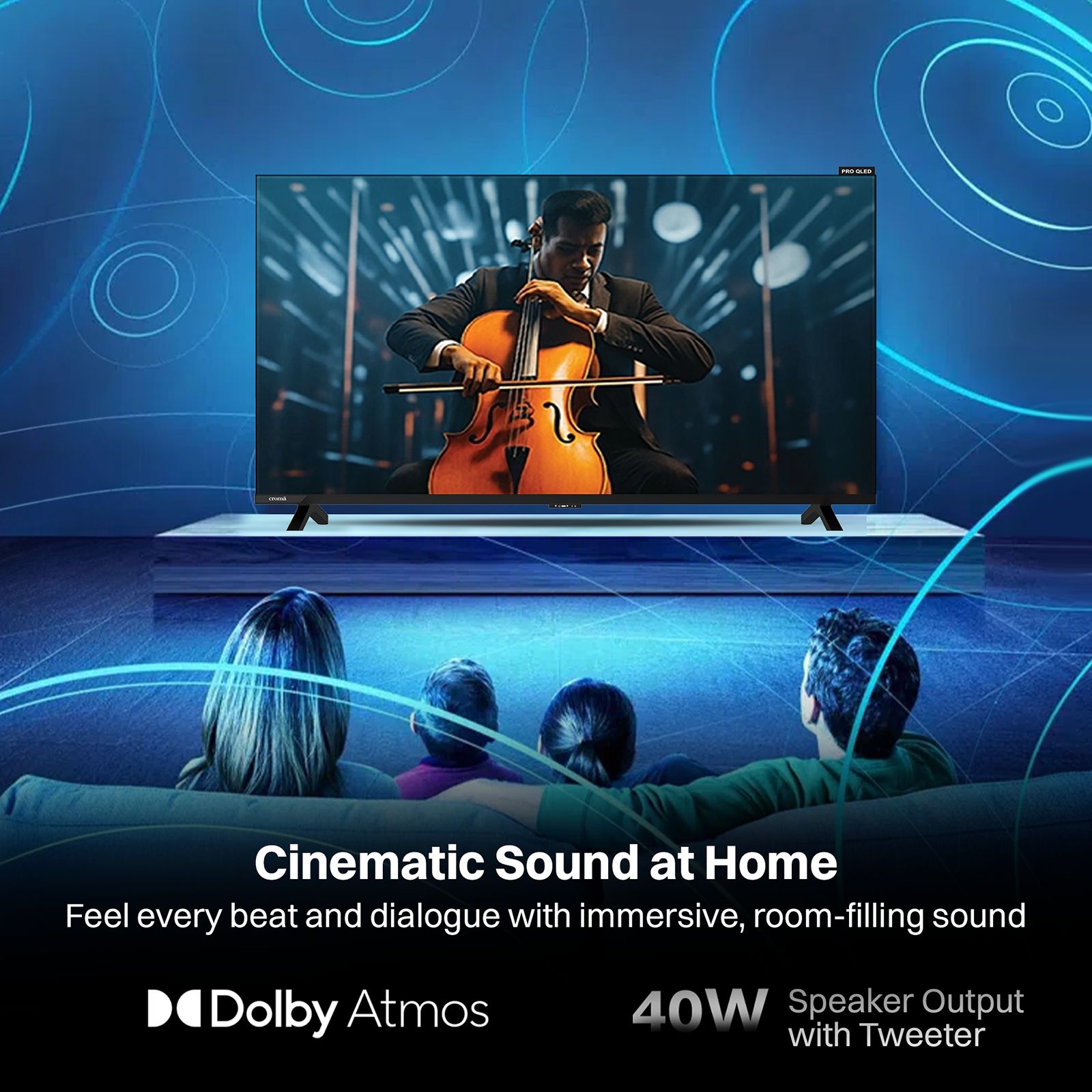 Croma Pro QLED 109 cm (43 inch) 4K Ultra HD Google TV with Dolby Vision & Dolby Atmos (2025 Model)_6