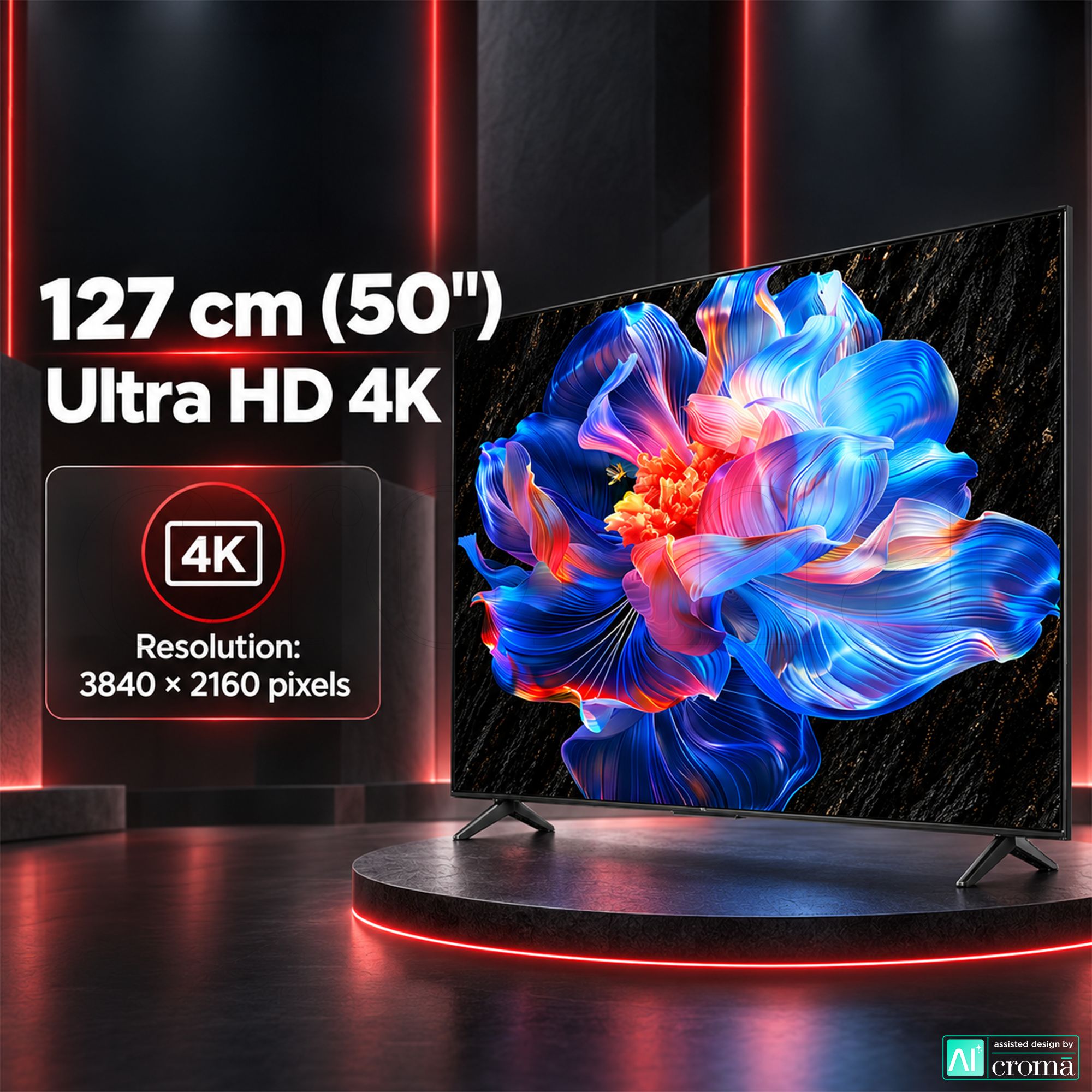 TCL V6C 127 cm (50 inch) 4 Star 4K Ultra HD LED Smart Google TV with Google Voice Assistant (2025 model) TCL V6C 127 cm (50 inch) 4 Star 4K Ultra HD LED Smart Google TV with Google Voice Assistant (2025 model)_4
