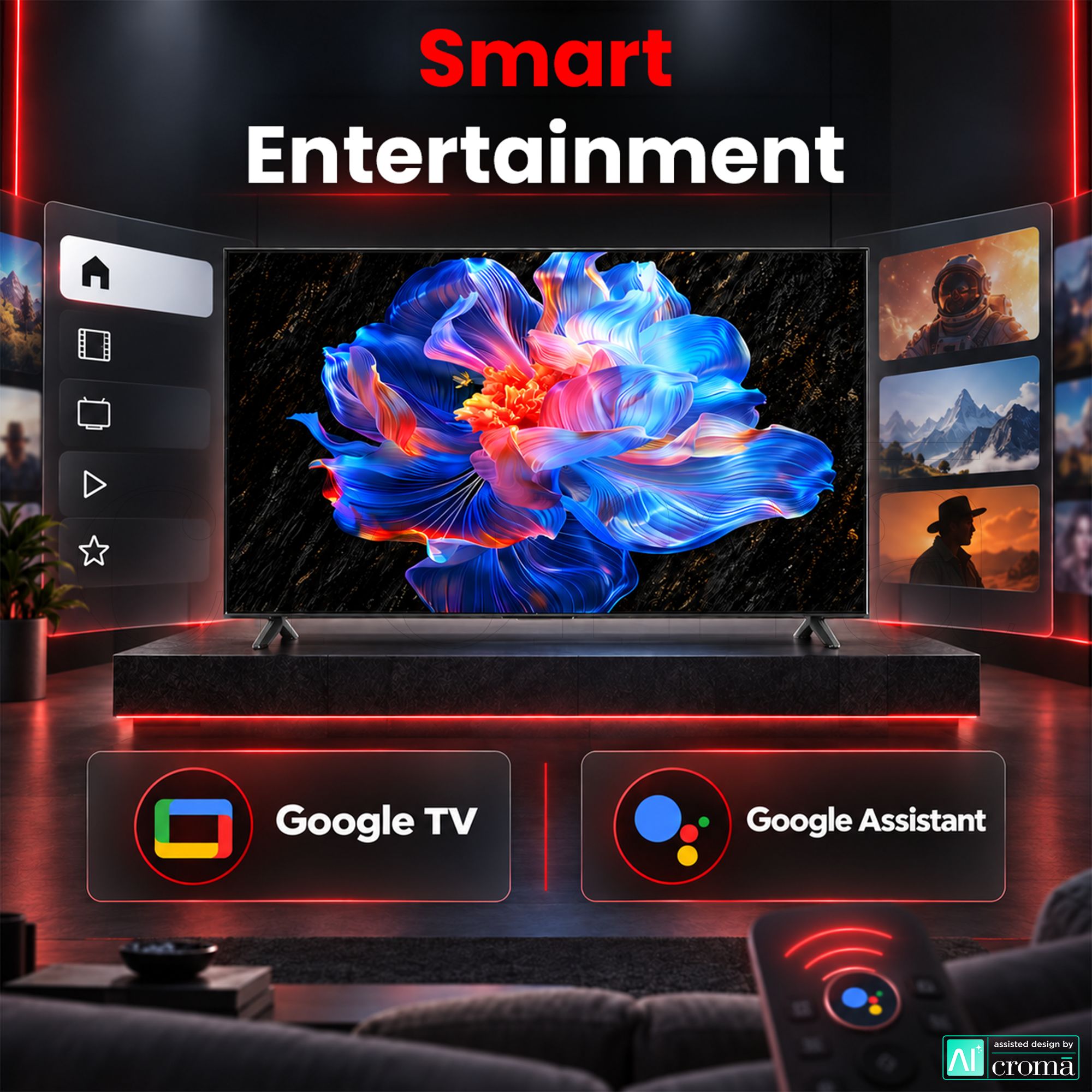 TCL V6C 127 cm (50 inch) 4 Star 4K Ultra HD LED Smart Google TV with Google Voice Assistant (2025 model) TCL V6C 127 cm (50 inch) 4 Star 4K Ultra HD LED Smart Google TV with Google Voice Assistant (2025 model)_6