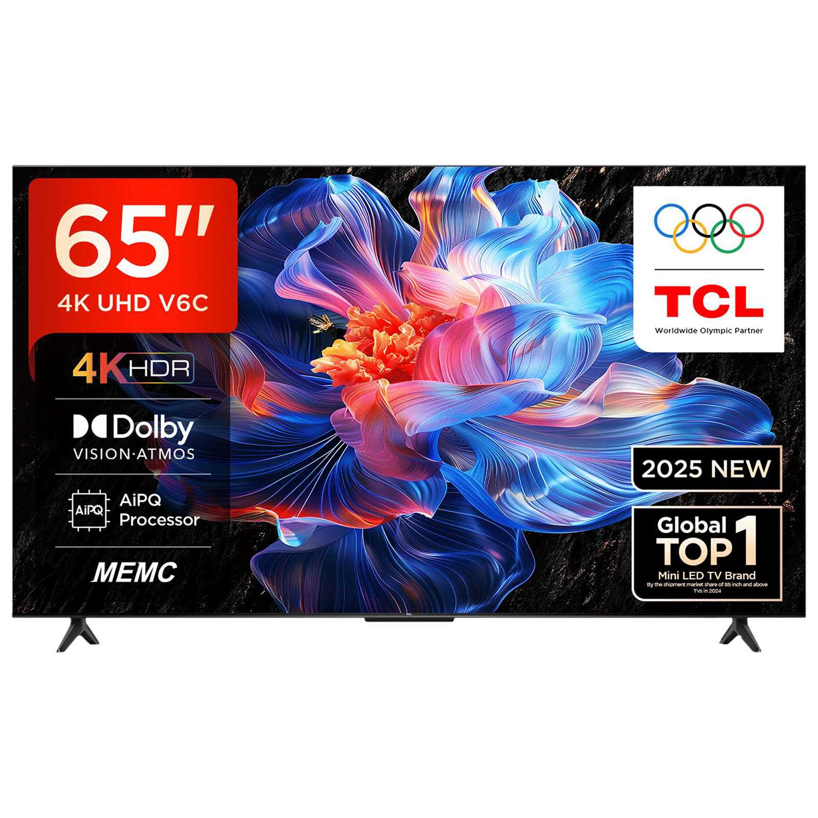 TCL V6C 165 cm (65 inch) 4K Ultra HD LED Smart Google TV with Google Voice Assistant (2025 model) TCL V6C 165 cm (65 inch) 4K Ultra HD LED Smart Google TV with Google Voice Assistant (2025 model)_1