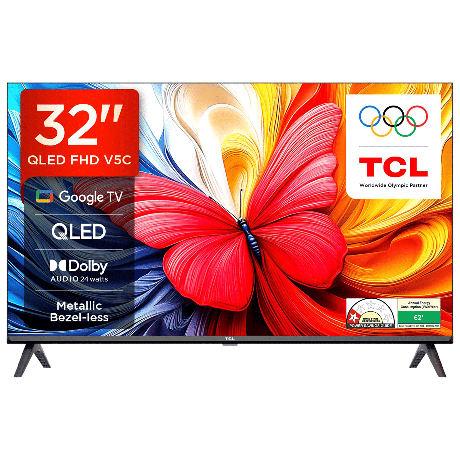 TCL V5C 80 cm (32 inch) QLED Full HD Smart Google TV with Google Voice Assistant (2025 model) TCL V5C 80 cm (32 inch) QLED Full HD Smart Google TV with Google Voice Assistant (2025 model)_1