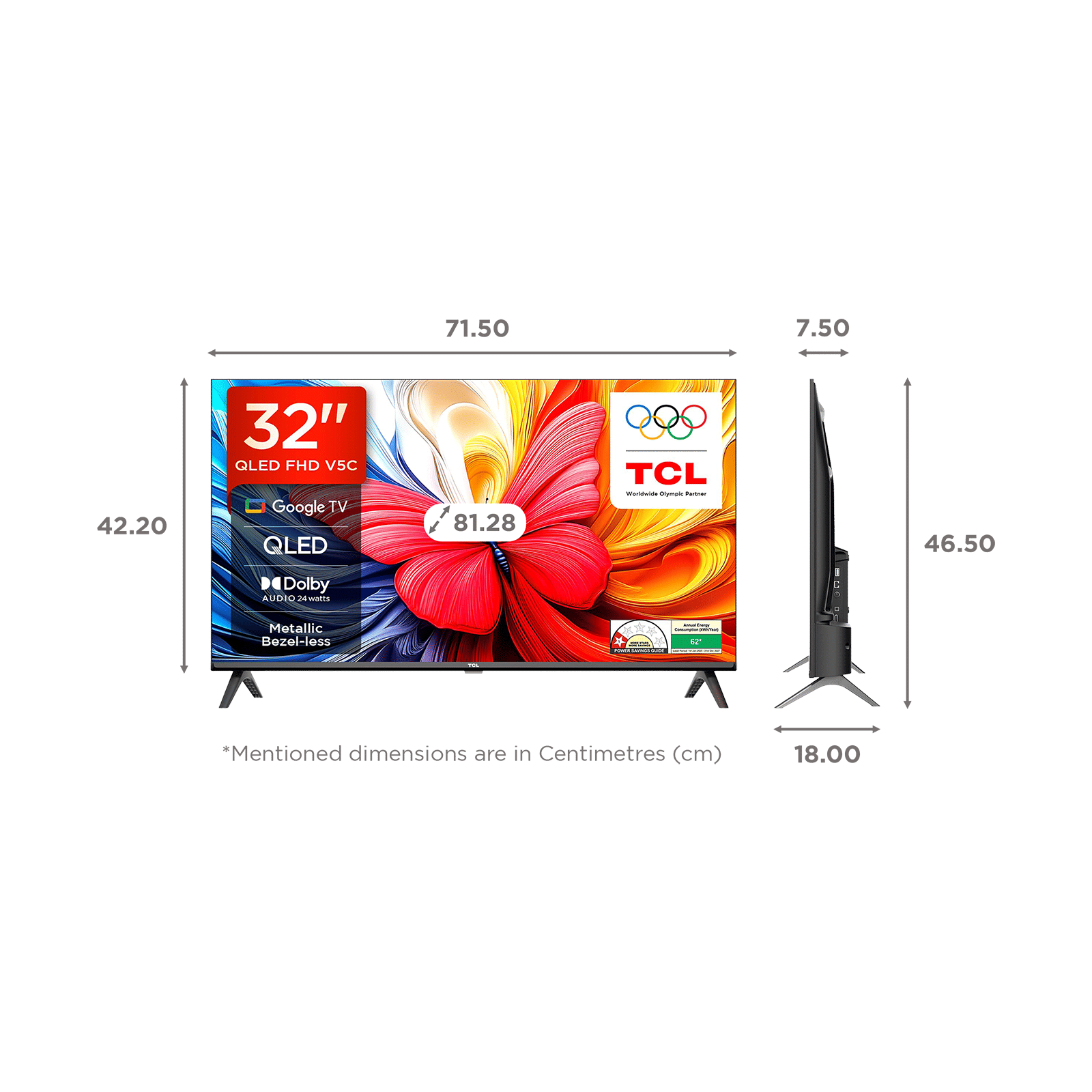TCL V5C 80 cm (32 inch) QLED Full HD Smart Google TV with Google Voice Assistant (2025 model) TCL V5C 80 cm (32 inch) QLED Full HD Smart Google TV with Google Voice Assistant (2025 model)_2