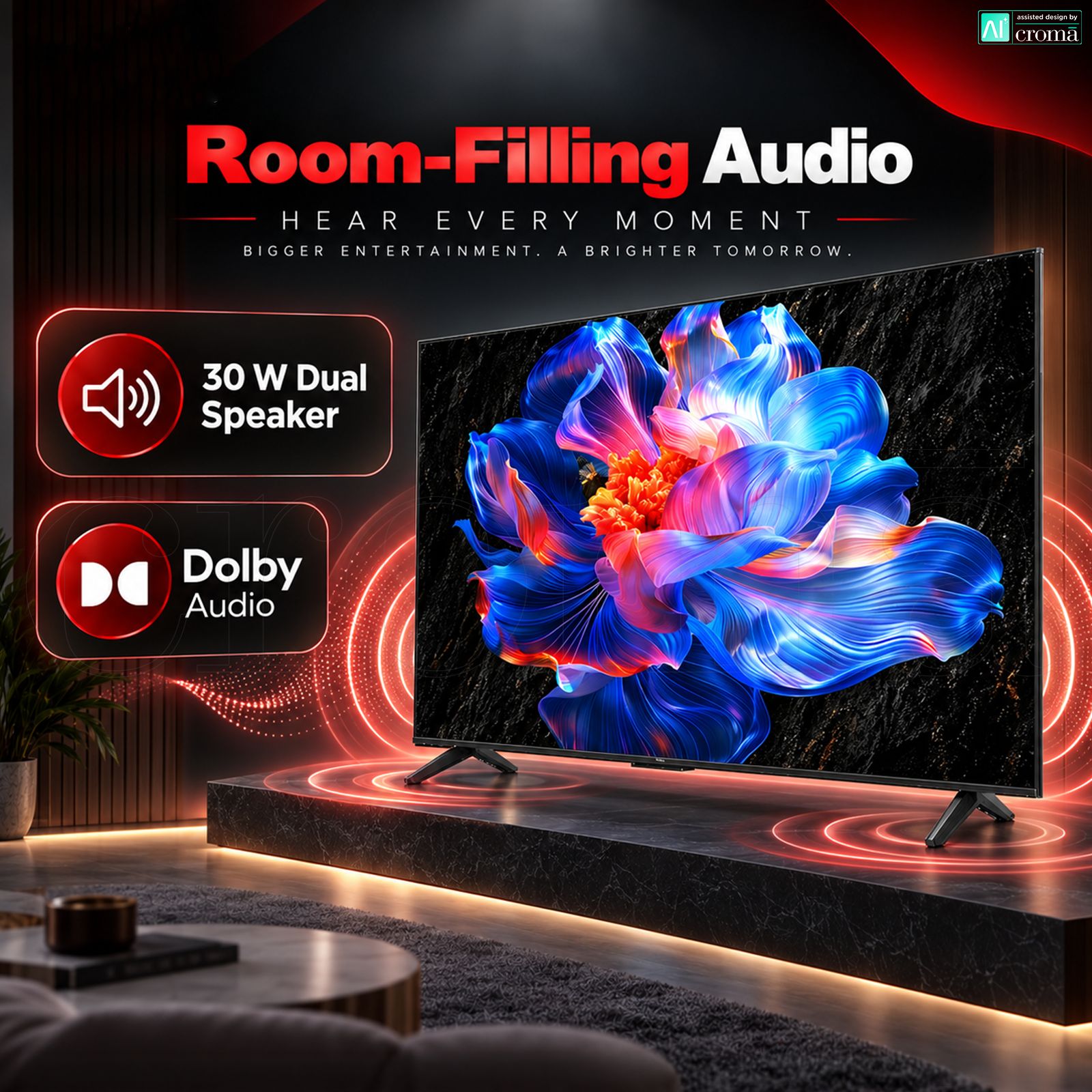 TCL V6C 190 cm (75 inch) 4 Star 4K Ultra HD LED Smart Google TV with Google Voice Assistant (2025 model) TCL V6C 190 cm (75 inch) 4 Star 4K Ultra HD LED Smart Google TV with Google Voice Assistant (2025 model)_6
