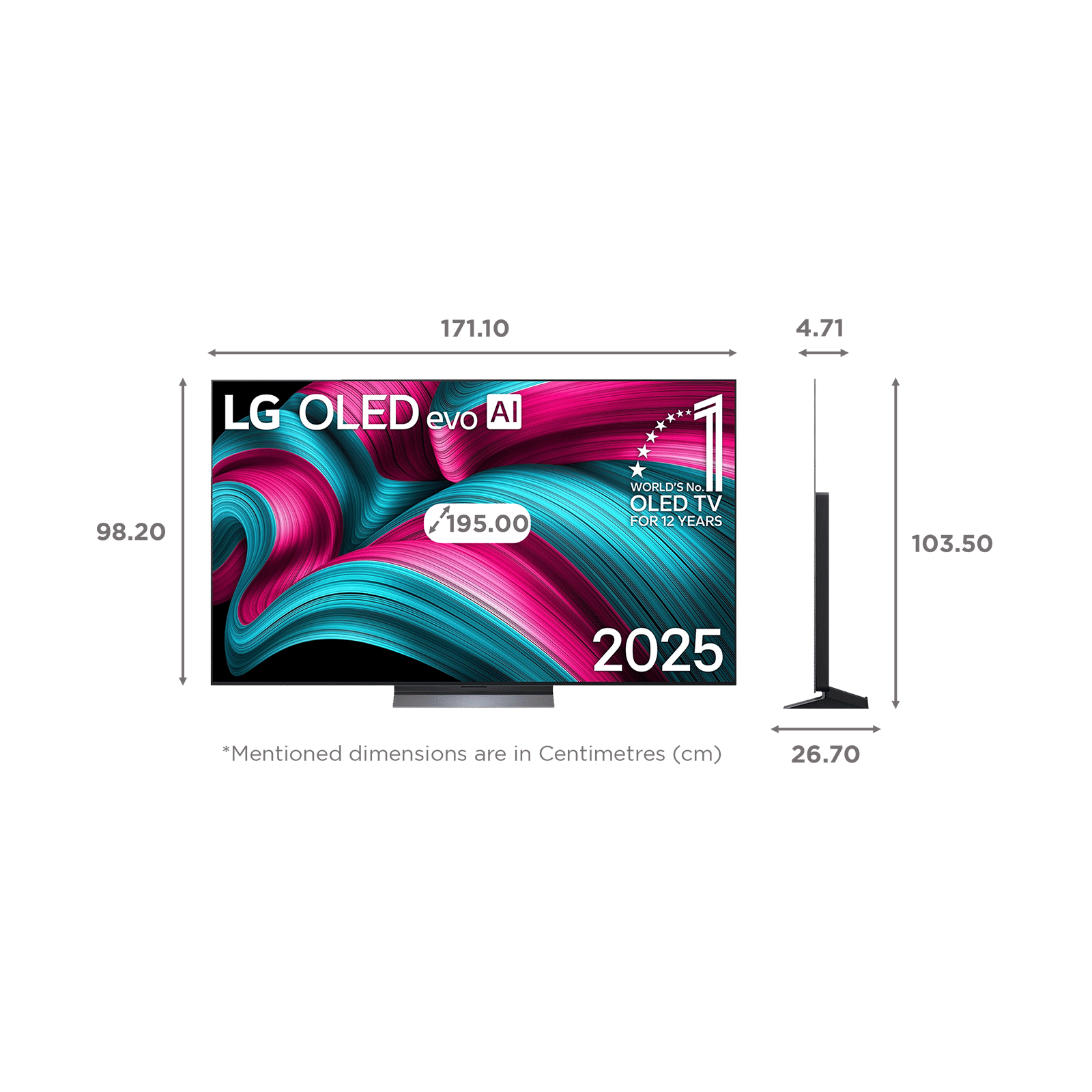 LG evo AI C5 195 cm (77 inch) OLED 4K Ultra HD Smart WebOS 25 TV with Dolby Atmos (2025 model) LG evo AI C5 195 cm (77 inch) OLED 4K Ultra HD Smart WebOS 25 TV with Dolby Atmos (2025 model)_2