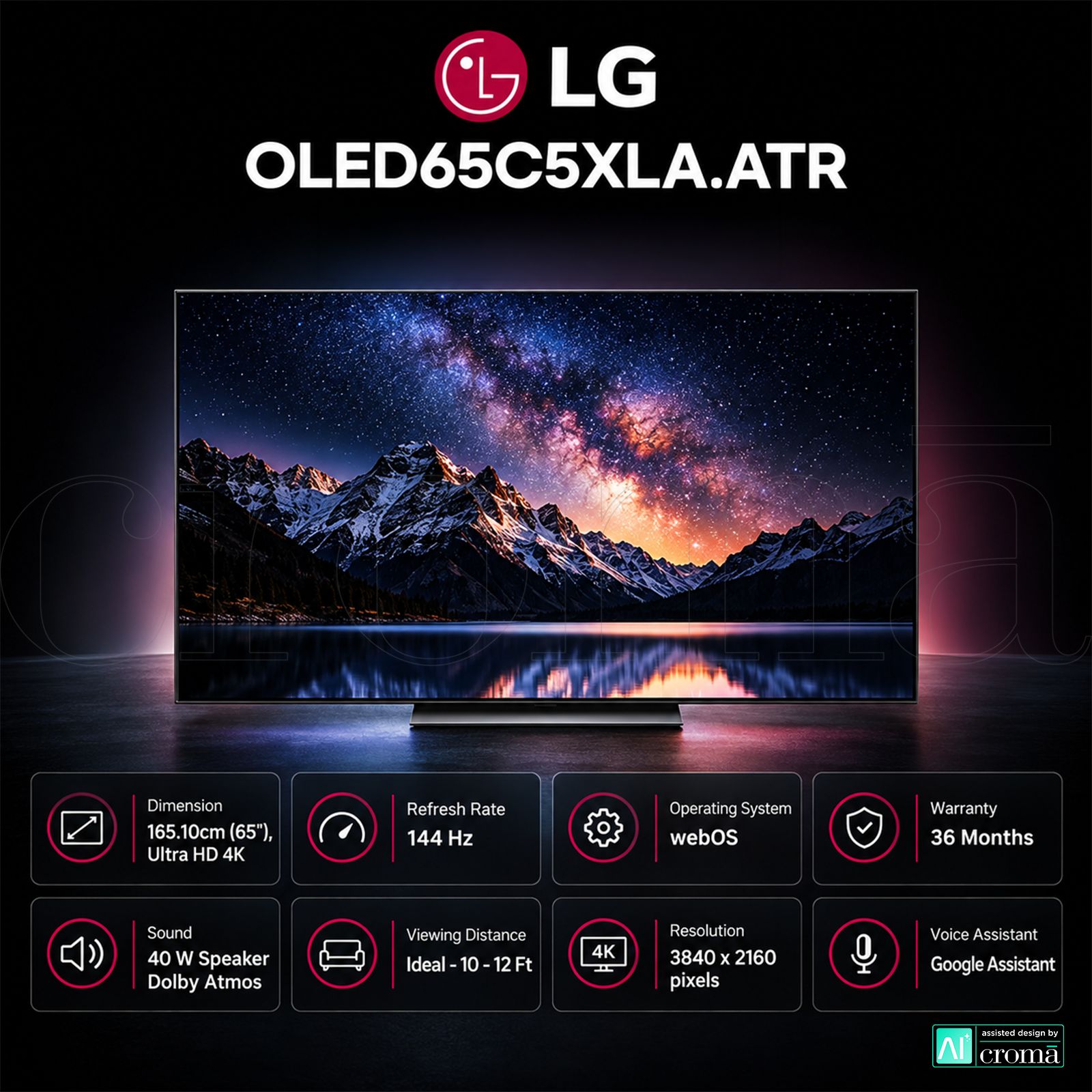 LG 165 cm (65 inch) 1 Star OLED 4K Ultra HD Smart WebOS TV with Dolby Atmos (2025 model)_3