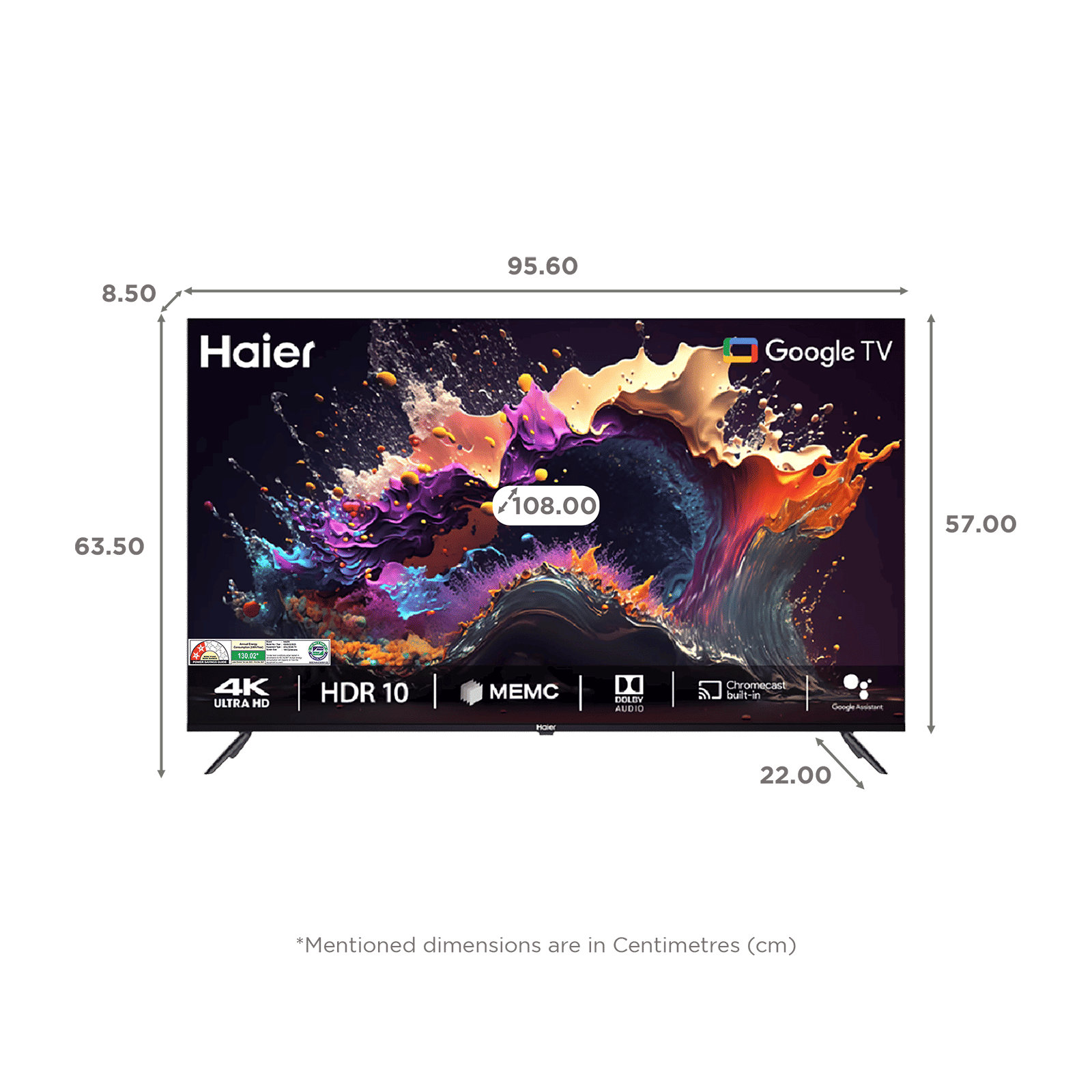 Haier 43A9UG 109 cm (43 inch) 4K Ultra HD LED Backlit Smart Google TV with Google Assistant Support (2025 model)_2