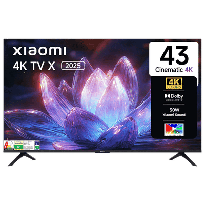 Xiaomi X Series 109 cm (43 inch) 4K Ultra HD LED Smart Google TV with Dolby Vision (2025 model)