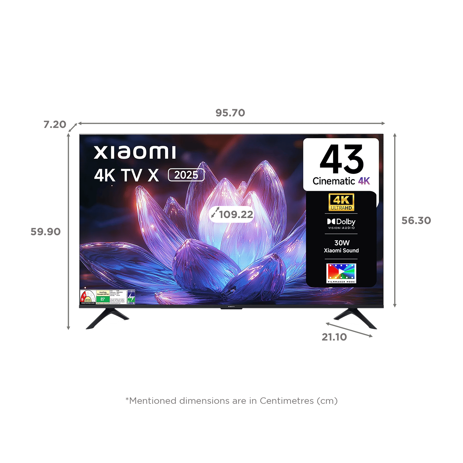 Xiaomi X Series 109 cm (43 inch) 4K Ultra HD LED Smart Google TV with Dolby Vision (2025 model) Xiaomi X Series 109 cm (43 inch) 4K Ultra HD LED Smart Google TV with Dolby Vision (2025 model)_2
