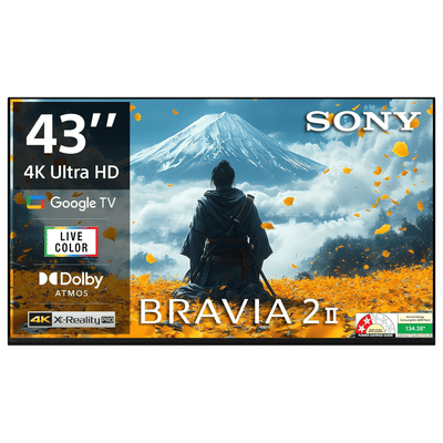SONY BRAVIA 2 II 109 cm (43 inch) 2 Star LCD 4K Ultra HD Smart Android TV with Google Voice Assistant (2025 model)