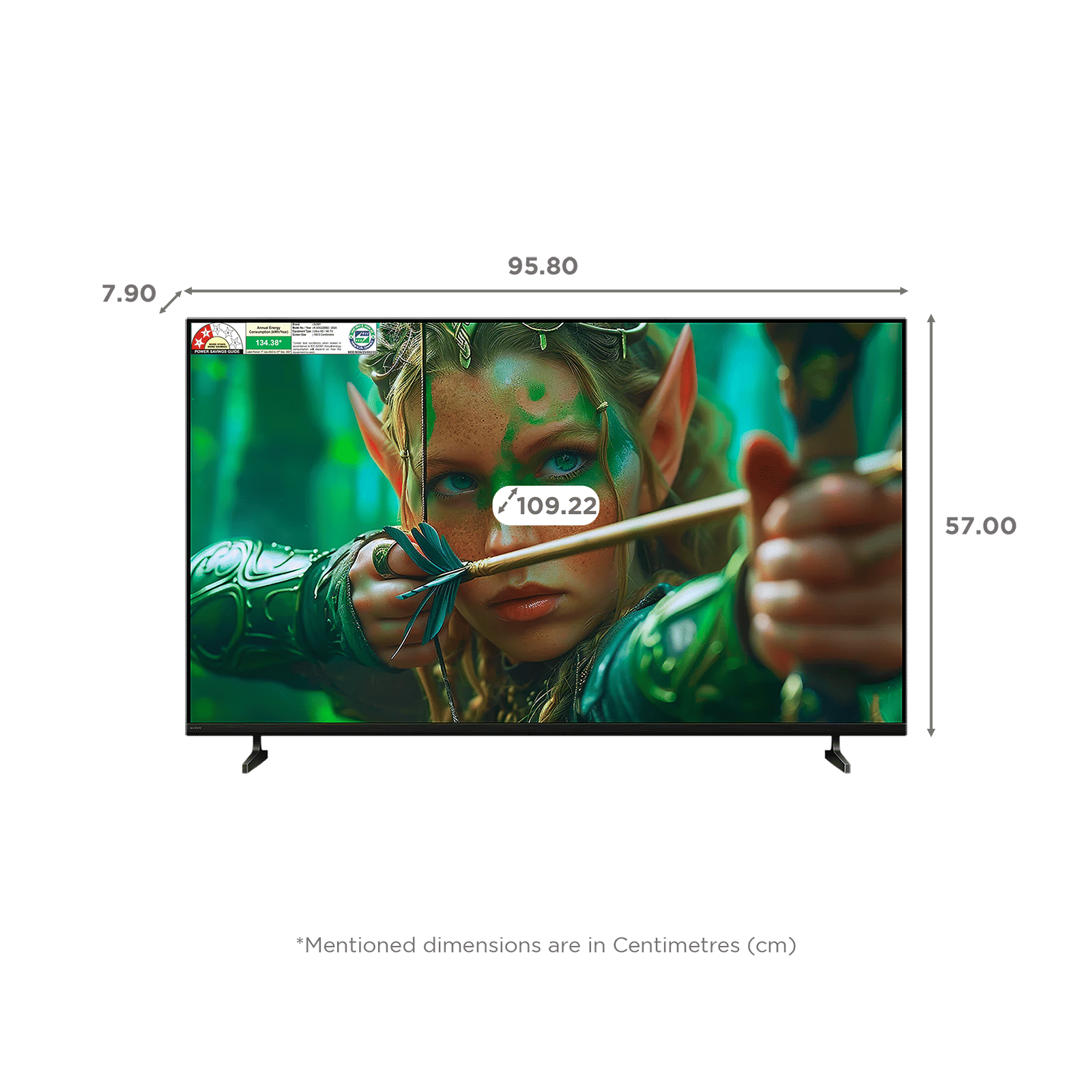 SONY BRAVIA 2 II 109 cm (43 inch) LCD 4K Ultra HD Smart Android TV with Google Voice Assistant (2025 model)_2