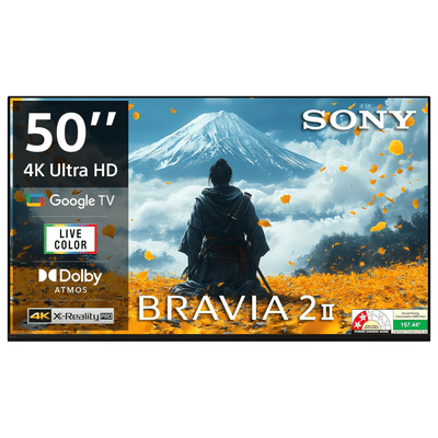 SONY BRAVIA 2 II 127 cm (50 inch) 2 Star LCD 4K Ultra HD Smart Android TV with Google Voice Assistant (2025 model)