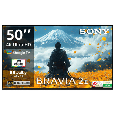 SONY BRAVIA 2 II 127 cm (50 inch) 2 Star LCD 4K Ultra HD Smart Android TV with Google Voice Assistant (2025 model)