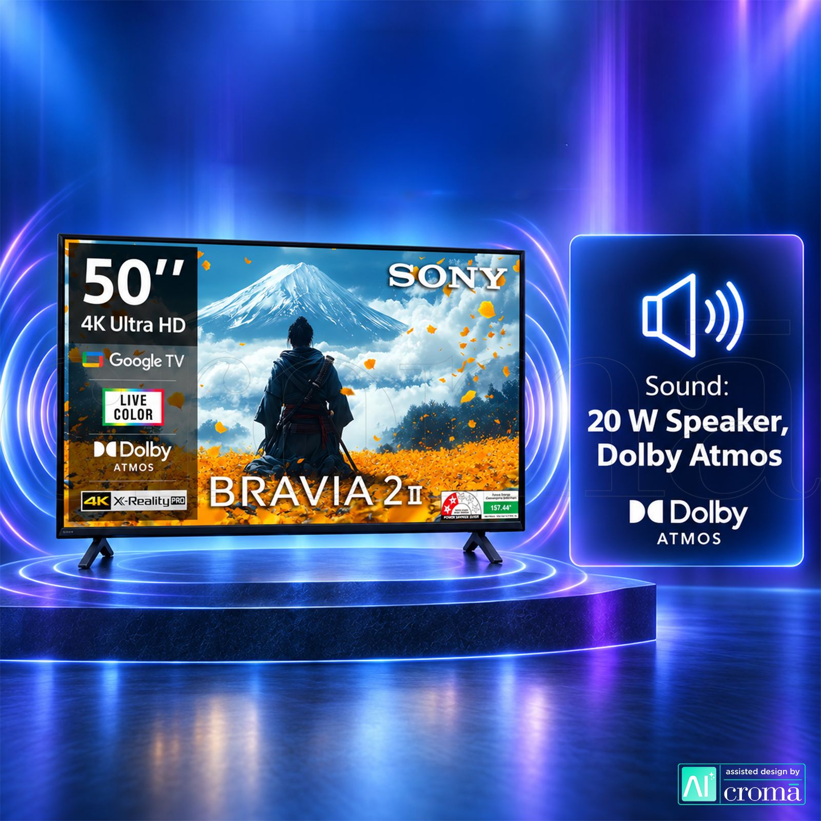 SONY BRAVIA 2 II 127 cm (50 inch) 2 Star LCD 4K Ultra HD Smart Android TV with Google Voice Assistant (2025 model) SONY BRAVIA 2 II 127 cm (50 inch) 2 Star LCD 4K Ultra HD Smart Android TV with Google Voice Assistant (2025 model)_7