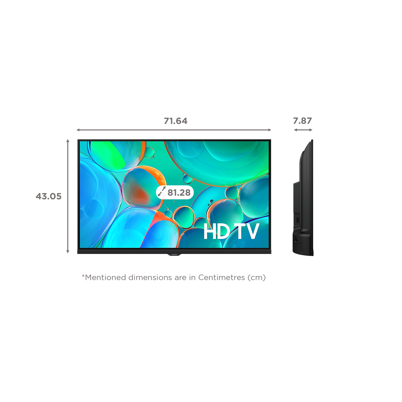 SAMSUNG H4550 80 cm (32 inch) HD LED Smart Tizen TV with Alexa & Google Voice Assistant (2025 model)_2