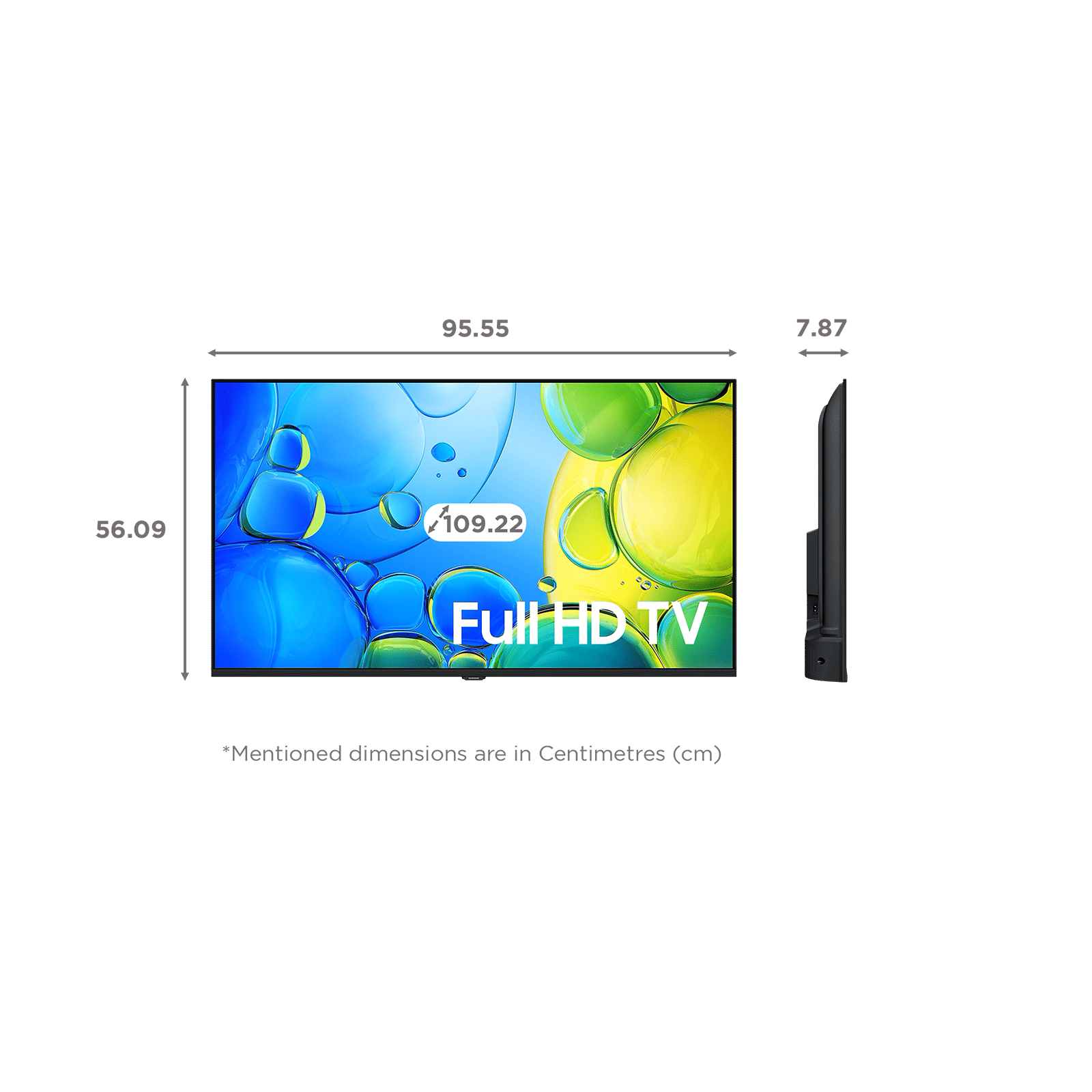 SAMSUNG F5550 109 cm (43 inch) Full HD LED Smart Tizen TV with Alexa & Google Voice Assistant (2025 model)_2