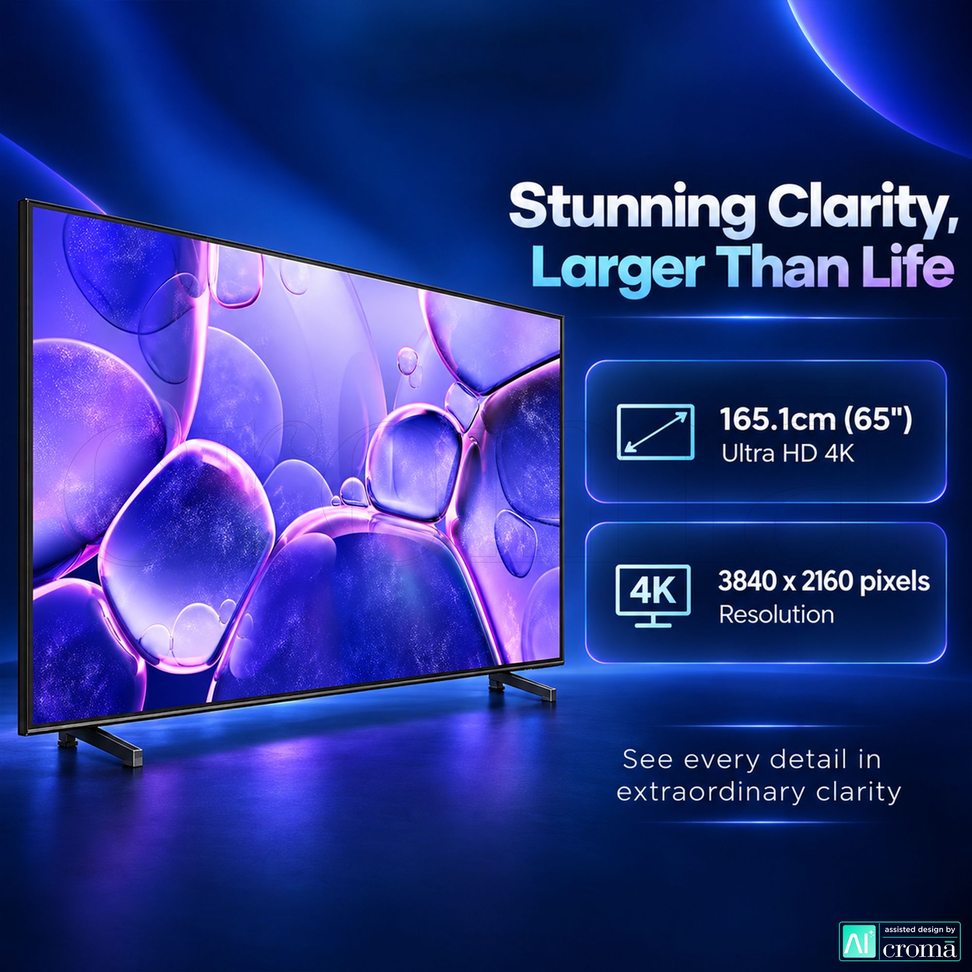 SAMSUNG UE81A 165 cm (65 inch) 4K Ultra HD LED Smart Tizen TV with Alexa & Google Voice Assistant (2025 Model) SAMSUNG UE81A 165 cm (65 inch) 4K Ultra HD LED Smart Tizen TV with Alexa & Google Voice Assistant (2025 Model)_4