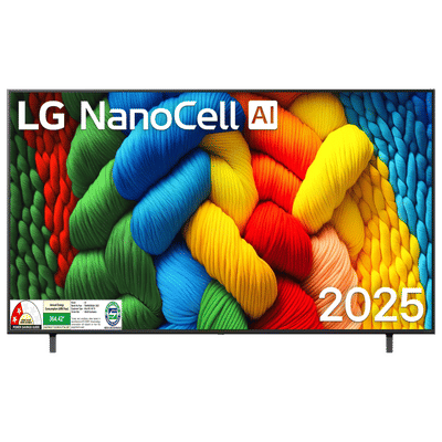 LG NanoCell AI NANO80 190 cm (75 inch) 4K
                      Ultra HD Smart WebOS TV with AI Magic Remote (2025
                      model)