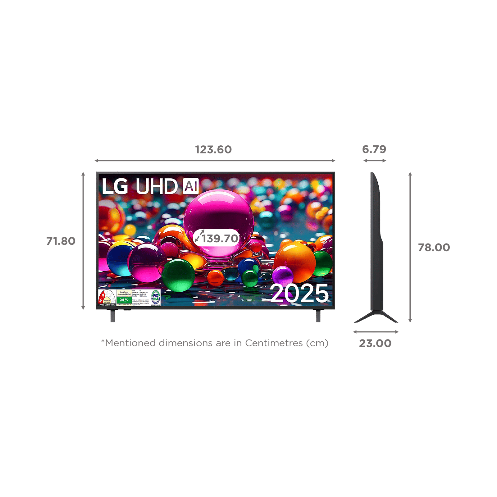 LG UA8350 140 cm (55 inch) 4K Ultra HD Smart WebOS TV with AI Magic Remote (2025 model)_2