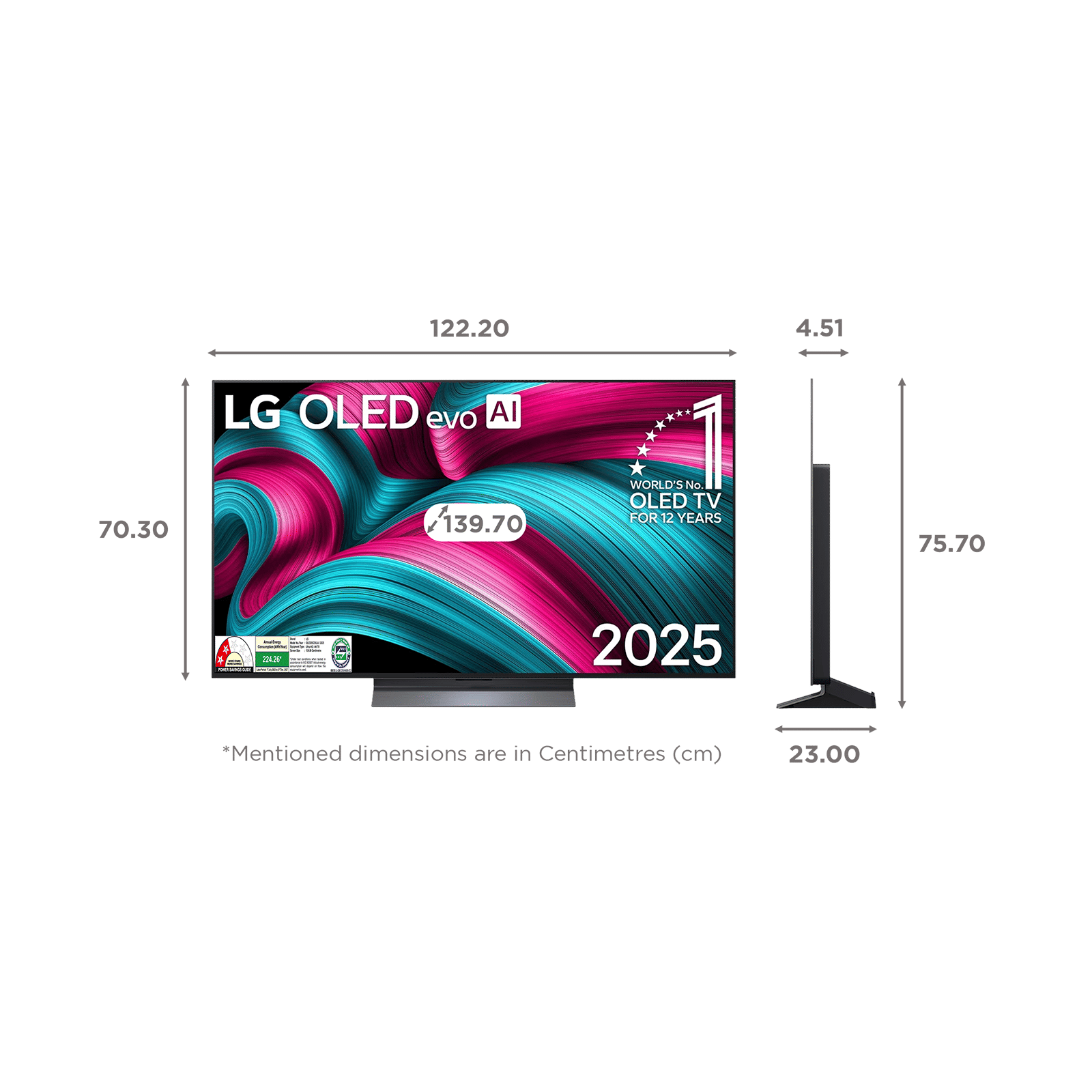 LG evo AI C5 140 cm (55 inch) OLED 4K Ultra HD Smart WebOS TV with Dolby Vision & Dolby Atmos (2025 model)_2