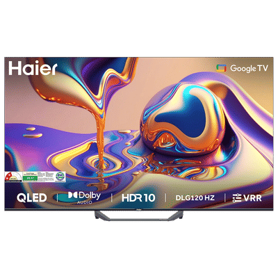 Haier 65S80 165 (65 inch) QLED 4K Ultra HD
                      Smart Google TV with Dolby Audio (2025 model)